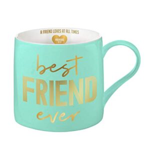 creative brands faithworks-slant ceramic coffee mug/cup, 20-ounce, best friend ever