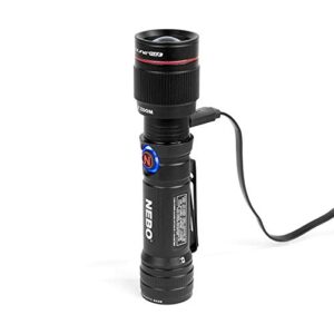 NEBO Redline Flashlight, Rechargeable LED Water & Impact Resistant Handheld Flashlights, Available in 450, 1000, 1400, & 2000 Lumens, Redline Flex 450 Lumens