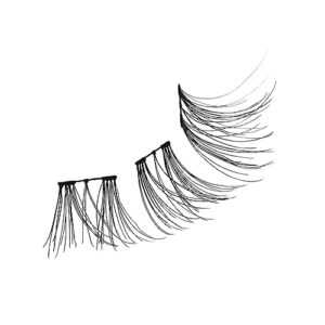 KISS Falscara Multipack False Eyelashes, Lash Clusters, Natural Wispy Wisps', 10mm-12mm-14mm, Includes 24 Assorted Lengths Wisps, Contact Lens Friendly, Easy to Apply, Reusable Strip Lashes