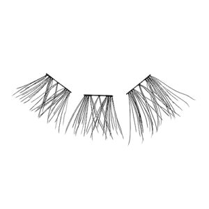 KISS Falscara Multipack False Eyelashes, Lash Clusters, Natural Wispy Wisps', 10mm-12mm-14mm, Includes 24 Assorted Lengths Wisps, Contact Lens Friendly, Easy to Apply, Reusable Strip Lashes