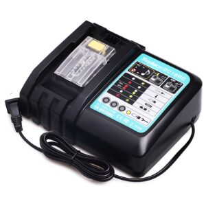 Lilocaja DC18RC 18V 3.0A Rapid Battery Charger for All Makita 14.4V-18V LXT Lithium-Ion Battery BL1860 BL1850 BL1840 BL1830 BL1450 BL1440 BL1430, Replaces for Makita Charger DC18RD DC18RA DC18SF