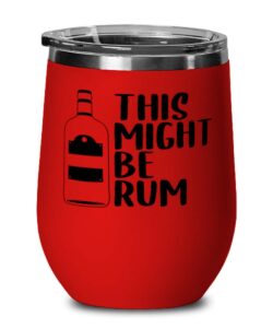 pussuers rum wine glass, wine tumbler red, pussuers rum stainless steel insulated lid wine glass mug cup present idea