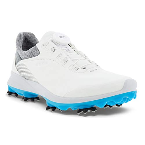 ECCO Women's G 3 BOA Gore-TEX Waterproof Golf Shoe, White, 7-7. 5