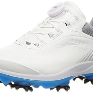 ECCO Women's G 3 BOA Gore-TEX Waterproof Golf Shoe, White, 7-7. 5