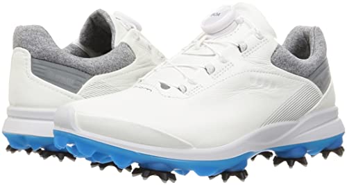 ECCO Women's G 3 BOA Gore-TEX Waterproof Golf Shoe, White, 7-7. 5