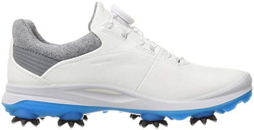 ECCO Women's G 3 BOA Gore-TEX Waterproof Golf Shoe, White, 7-7. 5