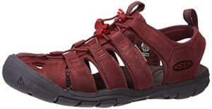 keen women's sneaker sandal, burgundy, 7.5