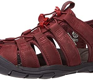 KEEN Women's Sneaker Sandal, Burgundy, 7.5