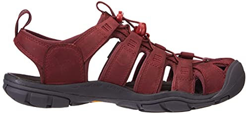 KEEN Women's Sneaker Sandal, Burgundy, 7.5