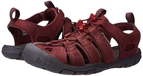 KEEN Women's Sneaker Sandal, Burgundy, 7.5