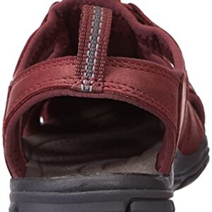 KEEN Women's Sneaker Sandal, Burgundy, 7.5