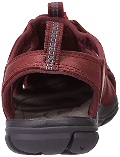 KEEN Women's Sneaker Sandal, Burgundy, 7.5