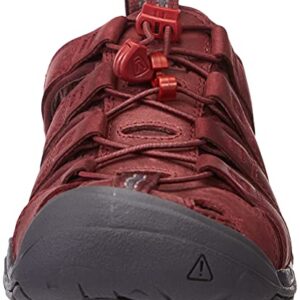 KEEN Women's Sneaker Sandal, Burgundy, 7.5