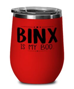 brinx is my boo wine glass, wine tumbler red, brinx is my boo stainless steel insulated lid wine glass mug cup present idea