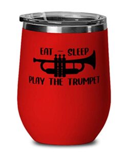 trumpet wine glass, wine tumbler red, trumpet stainless steel insulated lid wine glass mug cup present idea