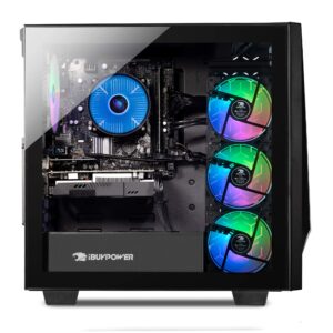 iBUYPOWER Pro Gaming PC Computer Desktop Trace 4 93G730 (AMD Ryzen 5 3600 3.6GHz, NVIDIA GeForce GT 730 2GB, 8GB DDR4 RAM, 240GB SSD, WiFi Ready, Windows 10 Home)