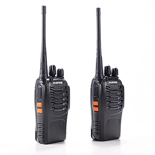 4 Pack Baofeng BF-888S Ham Two Way Radio, Walkie Talkie with Rechargeable Battery, Headphone Wall Charger