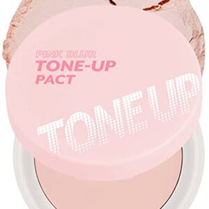 I'M MEME Compact - Tone-up Pact | With Calamine Powder, Pink Blur Effect, Mattify Skin, Pressed Powder, Gift, 0.35 Oz