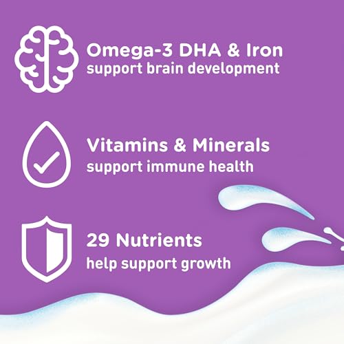 Enfagrow Premium Gentlease Toddler Nutritional Drink, Omega-3 DHA for Brain Support, Prebiotics & Vitamins for Immune Health, Non-GMO, 29.1 Oz Can, Pack of 4, Total 116.4 Oz