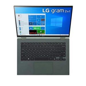 LG-LCD-Laptop 14" 2-in-1 WUXGA (1920x1200) IPS Touch-Display, 16GB-Ram, 1TB SSD, DCI-P3 99%, Lightweight (2.8lbs) Green