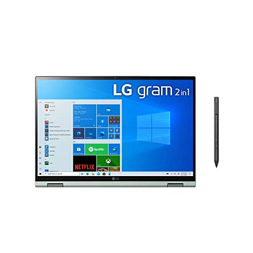 LG-LCD-Laptop 14" 2-in-1 WUXGA (1920x1200) IPS Touch-Display, 16GB-Ram, 1TB SSD, DCI-P3 99%, Lightweight (2.8lbs) Green