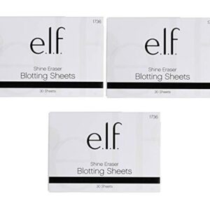 Pack of 3 e.l.f. Shine Eraser Blotting Sheets, 30 sheets (1736)3