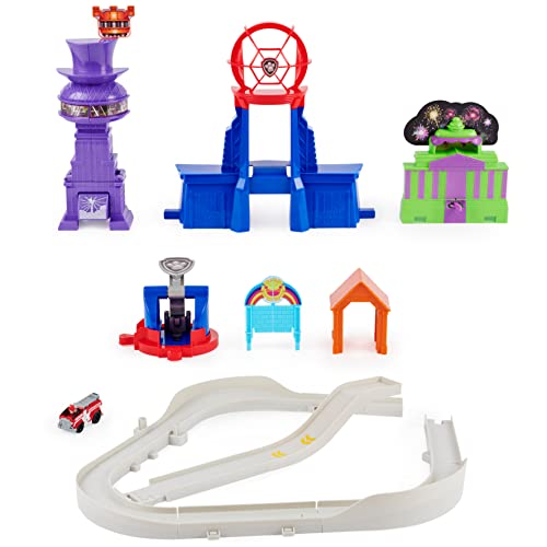 PAW Patrol, True Metal Total City Rescue Movie Track Set with Exclusive Marshall Vehicle, 1:55 Scale, Kids Toys for Ages 3 and up