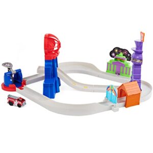 PAW Patrol, True Metal Total City Rescue Movie Track Set with Exclusive Marshall Vehicle, 1:55 Scale, Kids Toys for Ages 3 and up