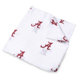 three little anchors university of alabama muslin swaddle blanket 47x47in