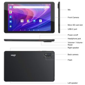 Hyjoy Tablet 9 Inch Android 10 Quad-Core 2GB RAM 32GB ROM IPS HD Display 4000mAh Tablets(Black)