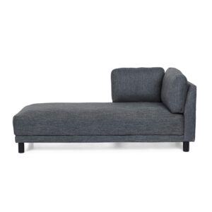 christopher knight home hyland chaise lounge, charcoal + black
