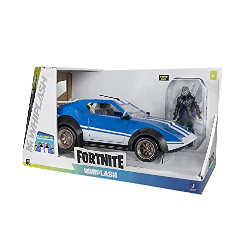 FORTNITE Joy Ride Whiplash Vehicle (Blue & White), with 4-inch Articulated X-Lord Figure