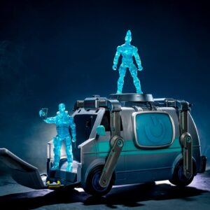 FORTNITE Feature Deluxe Reboot Van, Electronic Vehicle with Two 4-inch Articulated Reboot Drift (Stage 1) and Recruit Jonesy Figures, and Accessory - Amazon Exclusive