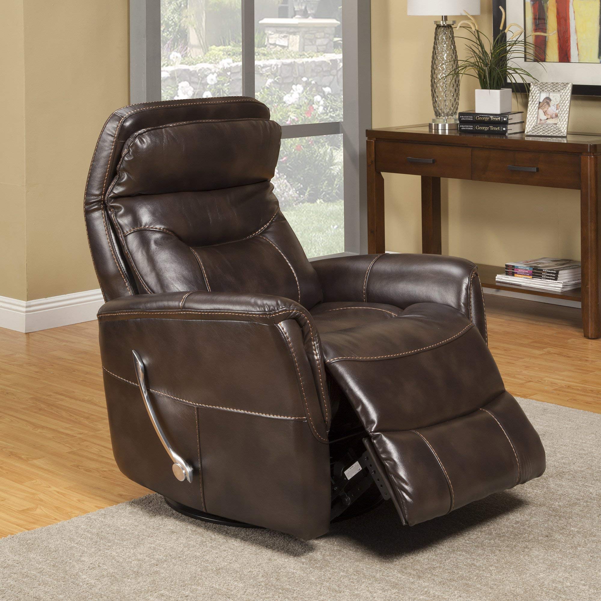 Parker Living Gemini - Truffle Manual Swivel Glider Recliner