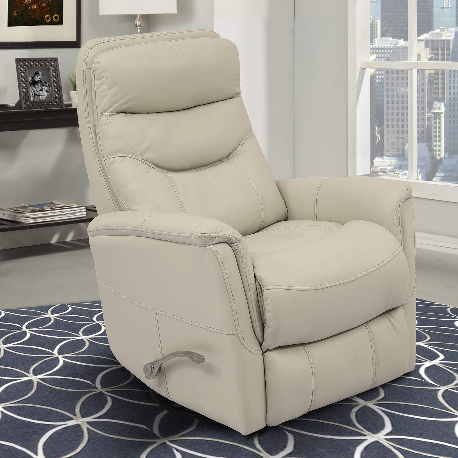 Parker Living Gemini - Ivory Manual Swivel Glider Recliner