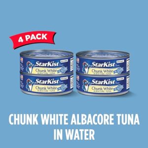 StarKist Chunk White Tuna in Water 5 oz Can, 4 Count, Pack of 1