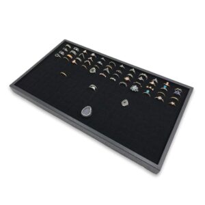 144 foam insert ring display tray (14 ¾” x 8 ¼” x 1”) – merchandising/ jewelry display/ organizer/ multi purpose tray