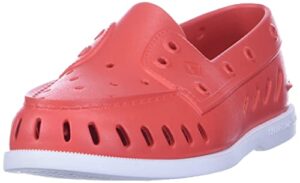 sperry womens ao float pull-on non-marking boat shoes red 6 medium (b,m)