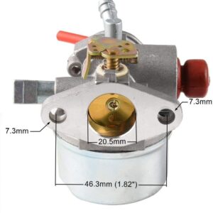 Shnile Carburetor compatible with Tecumseh Sears Craftsman MTD Yard Machine 6 6.25 6.5 6.75 HP Carb