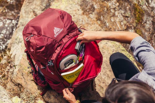 Gregory Mountain Products Kalmia 60 Backpacking Backpack, Bordeaux Red, XS/SM Plus (139219-1126)