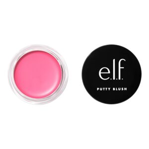 e.l.f. putty blush, creamy & ultra pigmented formula, infused with argan oil & vitamin e, bora bora, 0.35 oz (10g)