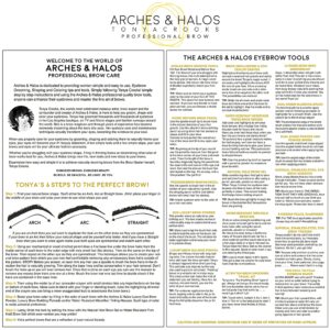 Arches & Halos Microfiber Tinted Brow Mousse - Dark Brown - Soft, Natural Definer Mousse to Shape, Sculpt and Control Eyebrows - Silky, Non-Crunchy, Fast-Setting Texture - Vegan Formula - 0.106 oz