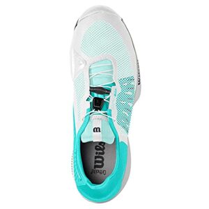 Wilson Women's Tennis Shoe, White Aruba Blue Outer Space, 7.5