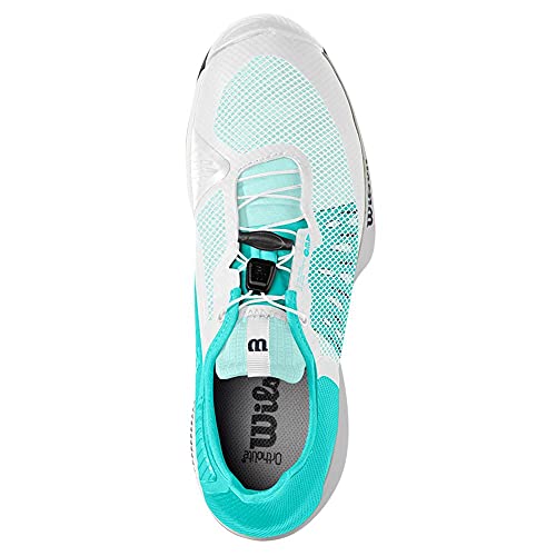 Wilson Women's Tennis Shoe, White Aruba Blue Outer Space, 7.5