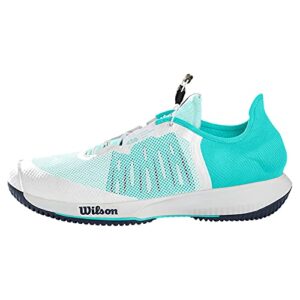 Wilson Women's Tennis Shoe, White Aruba Blue Outer Space, 7.5