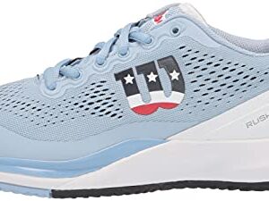 Wilson Women's Rush PRO 3.0 PB W Pickleball Shoe, CHAMBRY BLUEW/White/Outerspace, 6