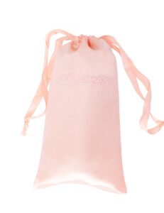 cuulrite ballet pointe shoes bag satin drawstring dance shoe storage bag pink one size