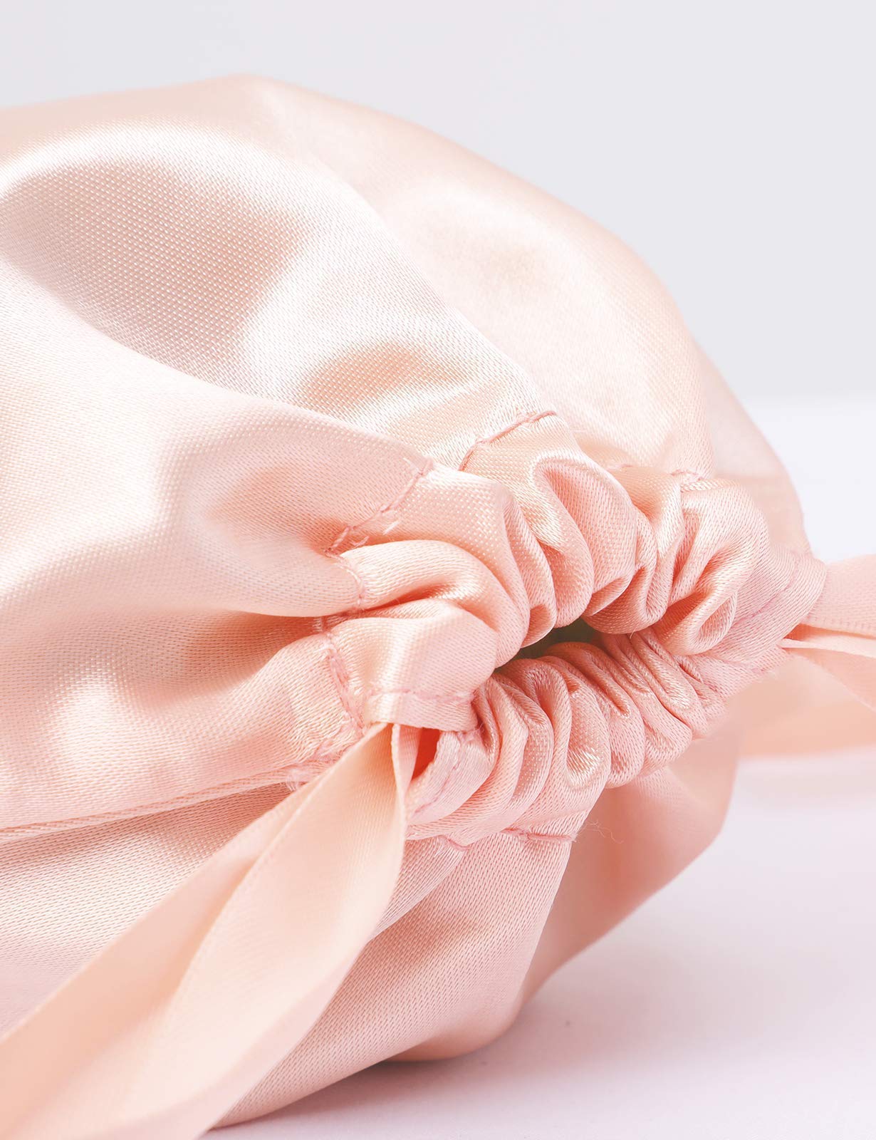 Cuulrite Ballet Pointe Shoes Bag Satin Drawstring Dance Shoe Storage Bag Pink One Size