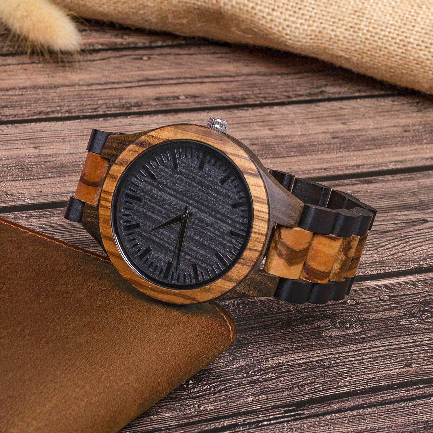 kullder Personalized Groomsmen Gifts for Wedding Engraved Watch for Best Man to Men Custom Wooden Watches for Men Personalized Groomsmen Gifts Ideas