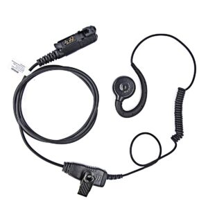 wodasen xpr3500e c-swivel shape walkie talkie earpiece surveillance headset with mic ptt for motorola xpr3000 xpr3300 xpr3500 xpr3000e xpr3300e xir p6620 xir p6600 e8600 e8608 dp2400 dp2600 radio